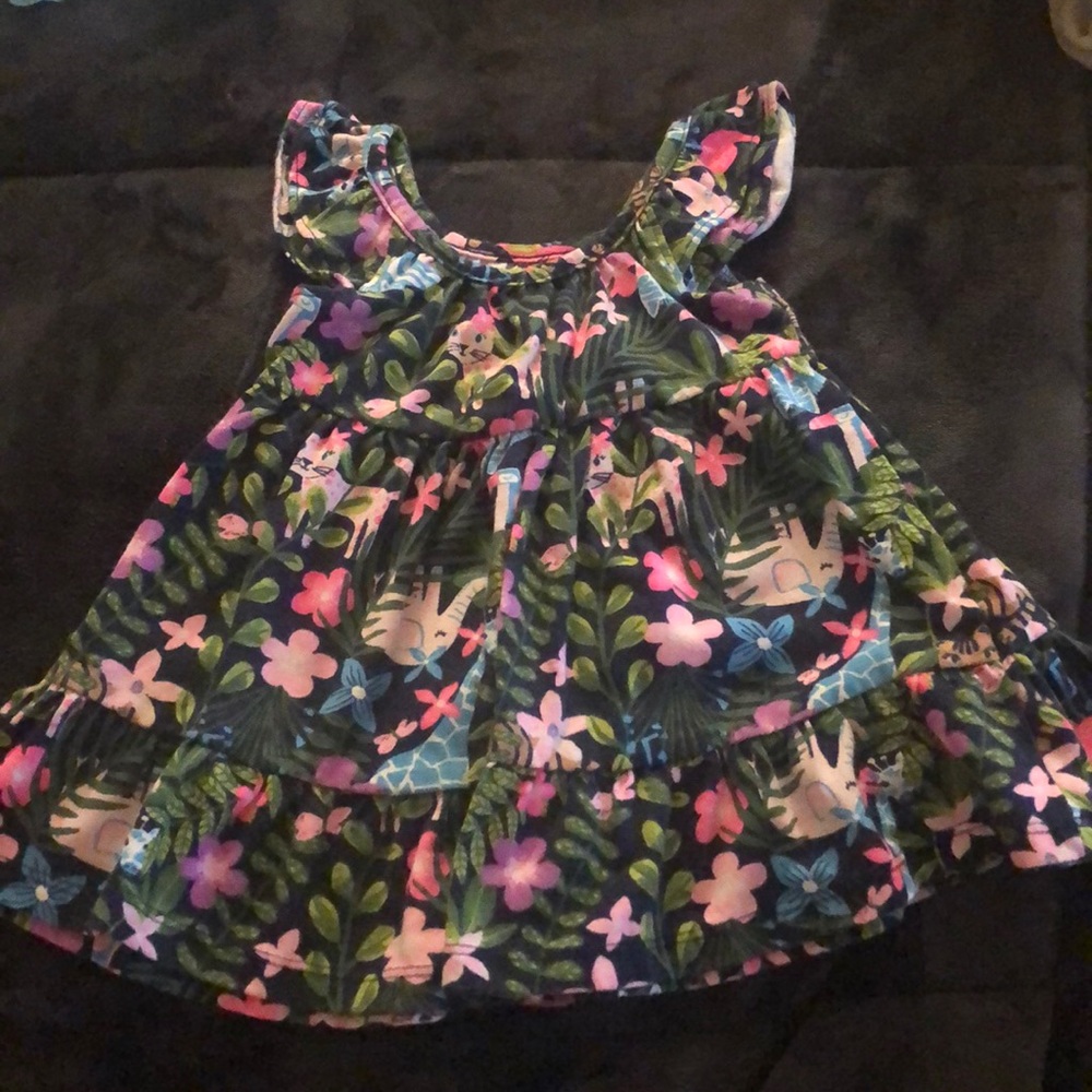 Infant girl tropical dress